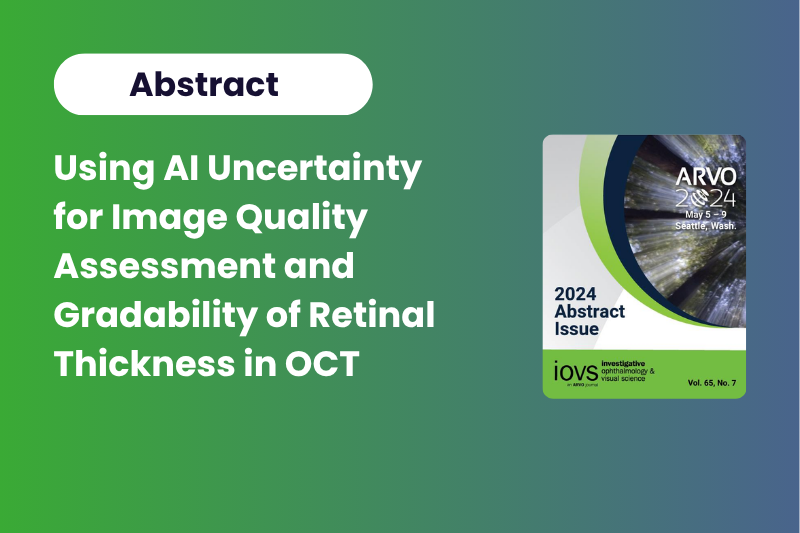 Abstract: Using AI Uncertainty for Image Quality Assessment and Gradability of Retinal Thickness in OCT 